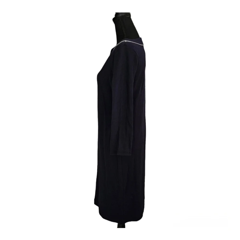 NEW! Talbots Navy Blue 3/4 V-Neck Dress Size S